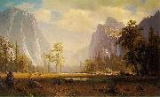 Albert Bierstadt Looking up Yosemite Valley Spain oil painting artist